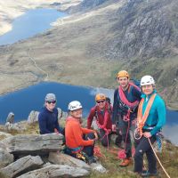 Alpine Skills team at the top of East Ridge Y Garn (Andy Stratford)