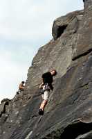 Duncan on Heather Wall