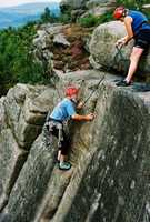 Sue belaying John