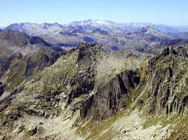 Looking back towards Aneto from Pic de Bessiero