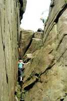 Kate Exiting Owl Gully