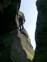 Dave W. on Cleft Buttress