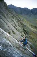 Al Metelko on the Idwal Slabs