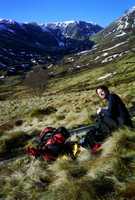 John Evans on Creag Meagaidh