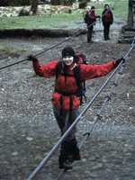 Vicky on the wire