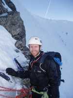 Richard on belay No 5 Gully