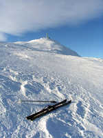 Telemarking on Telemarks heighest