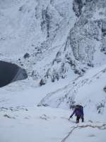 Pitch 3 of the 8 pitch Staghorn Gully - Jim's 50th birthday route  [Andy Stratford]