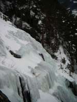 Jim Symon on P3 of Tjonnsstadbergfossen - WI 4  [Colin Maddison]