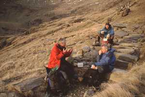 Chris, Iain and Bob on the Watkin path