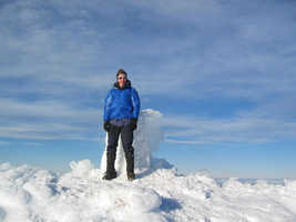 Sheena on Beinn Macdui