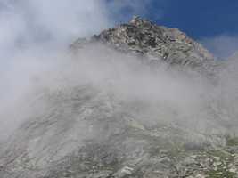 Piz Balzet with South Ridge on right