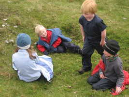 Phoebe, Alex, Owen and Cerys