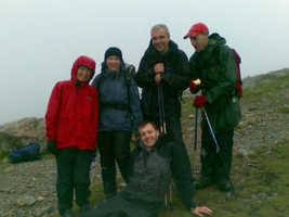 Wet walkers in Langdale
