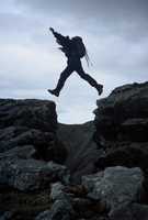 Dave W. leaping
