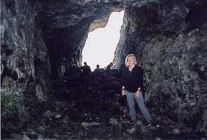 Trish in the cave