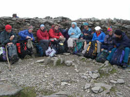 Everyone on  Helvellyn
