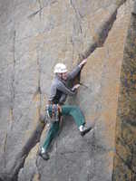 Roger on Diagonal Crack, Porth Clais