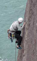 Dave leading at Porth Ffynnon