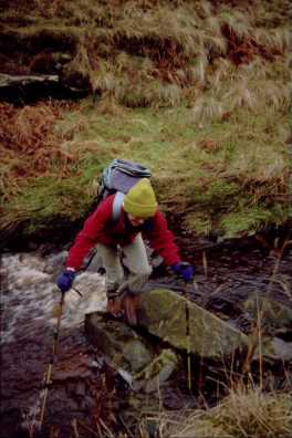 Margaret trying not to fall in