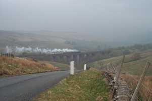 Steam Train on Dent Head Viaduct