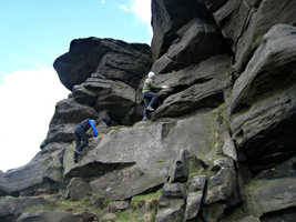 Sheena and Dave go climbing