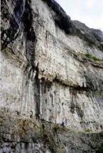 Climbing at Malham Cove