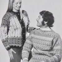 16 Sandy & Jim Gregson - Unlikely fashion models for Milly Blacks skiwear catalogue shoot - late 1970s (Derek Seddon Collection)