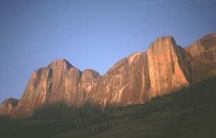 The Tsaranoro Massif at sunrise