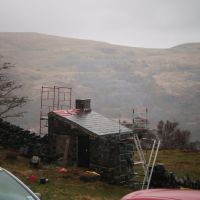 Getting there after a very wet day's slating (Colin Maddison)