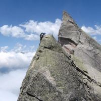 Dave on traverse (James Richardson)