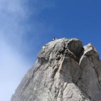Dave on traverse (James Richardson)