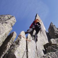 Dave on Papillions West Ridge (Roger Daley)