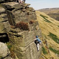 Dan seconding Tower Face (Andrew Croughton)