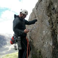 Roger placing gear (Peter Walker)