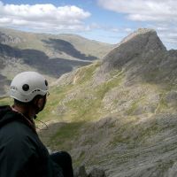 Roger admiring Tryfan (Peter Walker)