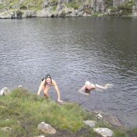 Michelle and Mark finishing Cwmffynnon (Virginia Castick)