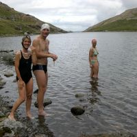 The final swim, in Glasylyn (Virginia Castick)