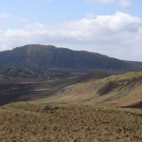 Dduallt seen from the NE at the end of April 2006. Empty country! (Dave Bone)