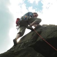 Chris On North Climb (Dave Dillon)