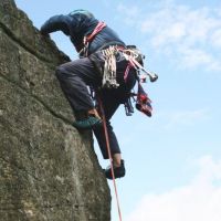 Richard On Emperor Flake Climb (Dave Dillon)