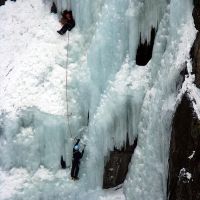 Craig and Colin on Vemorkbrufoss Ost (David Lygate)