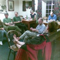 Wet night with puzzles at Raw Head Hut (James Hoyle)