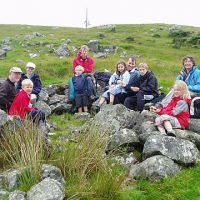 Lunch above Moel Eilio Slate Quarry (Mark Garrod)