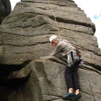 Dave on High Neb Buttress (Chris Williams)