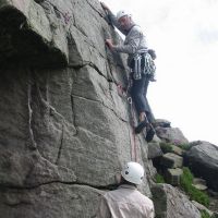 Dave on Autumn Gold with Roger Dyke looking on (Chris Williams)