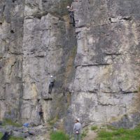 Chris leading He Seems So Sumo, 6a (Mark Furniss)