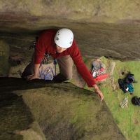 Higgar Tor - Alex - Leaning Block Gully (Dave Dillon)