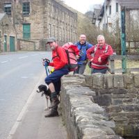 Skip, Alan, Bob & Iain in Portsmouth village (Dave Shotton)