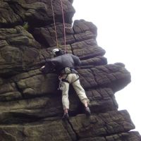 Al on Nasal Buttress (Dave Shotton)